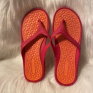 Pink‎ Flip Flops Womens Size 6 Open Toe Sandals Shoes